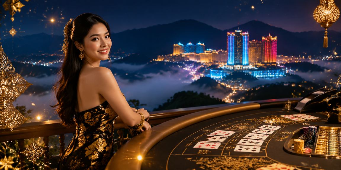 Suasana hiburan di Genting Highlands dengan permainan jackpot dan baccarat yang meriah