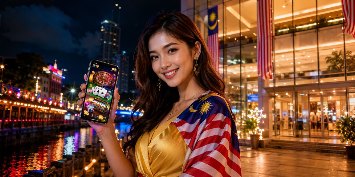 Antara muka aplikasi kasino Malaysia pada skrin mudah alih