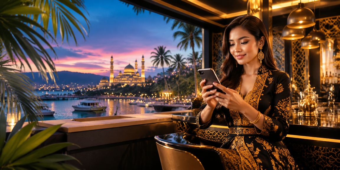 Pengguna Terengganu bermain Baccarat melalui telefon pintar dengan antara muka yang jelas